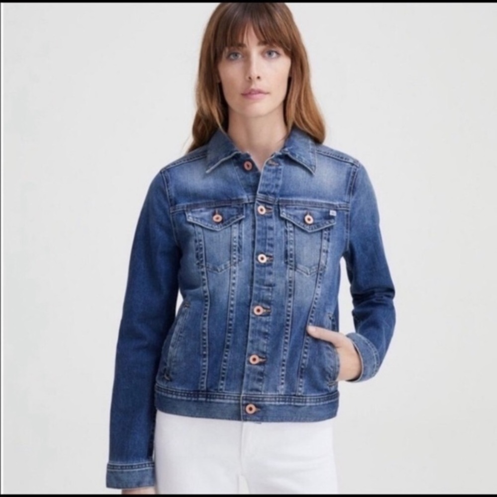 Ag Adriano Goldschmied Medium Wash Denim Jacket